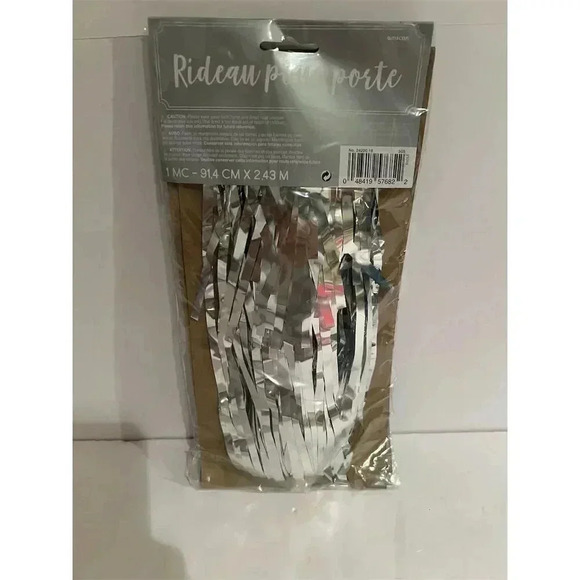 Way to Celebrate Silver Foil Fringe Door Curtain Party Decoration - Picture 4 of 4